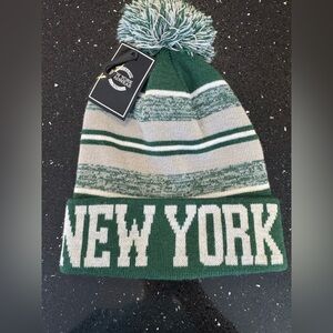 NWT - New York Jets Green and Gray New York Knit Beanie